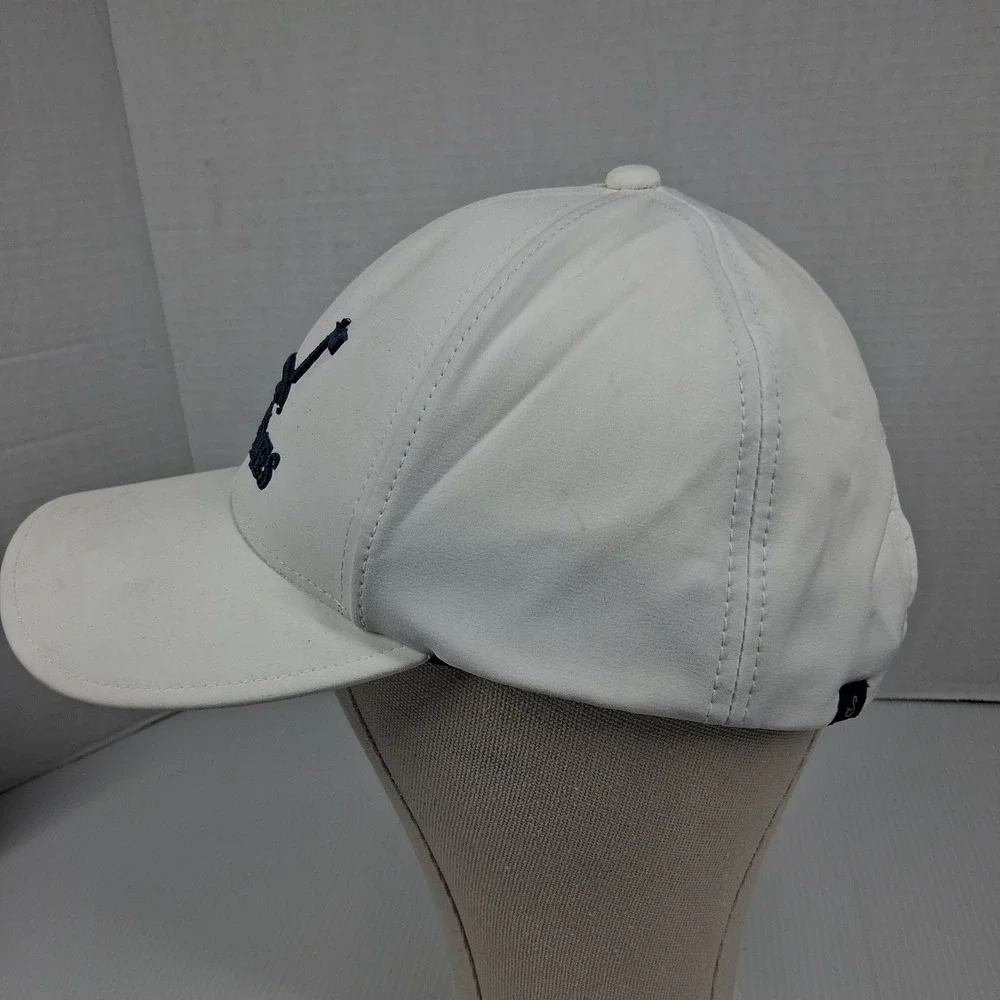 Swannies Golf Kiva Dunes White Performance Snapback Hat Cap Mens Alabama Resort
